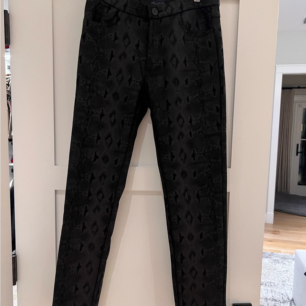Bariloche Collection Black Snake Print Pants Size T3/40